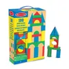 Melissa & Doug 100 Piece Wood Blocks Set, Blau, Grün, Rot, Produktbild-Vorschau 7