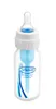 A baby bottle with a blue internal tube and blue accents on the label. Anteprima dell’immagine prodotto