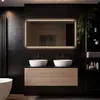 LoXa Badspiegel Sorento 120×60 cm mit schwarzem Rahmen – Produktbild-Vorschau 1