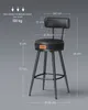 VASAGLE EKHO Kollektion - 360° drehbarer Barhocker, 2er Produktbild-Vorschau 2