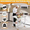 YZNAHRE Arbeitstisch Edelstahl 61x46x85 cm Catering Produktbild-Vorschau 6