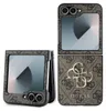A flip phone case with a Guess logo and pattern, shown in both open and closed positions. Náhľad obrázku produktu