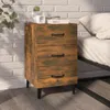 vidaXL Noční stolek Smoked Oak 40x40x66 cm výrobek ze dřeva Náhled obrázku produktu 1
