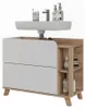 Waschbeckenunterschrank Vicco Karen Weiß/Sonoma 80 x 65 cm Produktbild-Vorschau 6