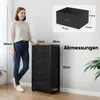HOKEEPER Kommode, Sideboard mit 4 Stoffschubladen, Schmaler Produktbild-Vorschau 6
