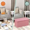 Relaxdays Sitzbank, Stauraum, Teddystoff, faltbar, Produktbild-Vorschau 6