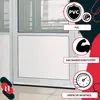 KOTARBAU® 2 pezzi Paraspifferi Sottoporta PVC 100 cm Bianco Anteprima dell’immagine prodotto 8