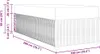 vidaXL Bettrahmen Hellgrau 100 x 200 cm Stoff Produktbild-Vorschau 8