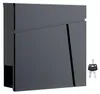 Designová poštovní schránka Wiltec V23 antracit 370 x 102 x Náhled obrázku produktu 8