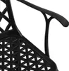 vidaXL 3dílná sada Bistro Set Cast Aluminium Black Náhled obrázku produktu 3