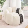 HOMMPA sedací vak, sametový, béžový, ergonomický s opěrkou, Náhled obrázku produktu 1