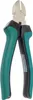 A pair of green and black handled wire cutters against a white background. Produktbild-Vorschau