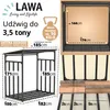 Stojak na drewno opałowe 185x105x185 cm ocynkowany z dachem Podgląd zdjęcia produktu 2