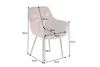 A diagram showing the dimensions of a chair. Produktbild-Vorschau