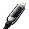 Baseus kabel s displejem USB-C-Lightning, 20W, 1m, černý Náhled obrázku produktu 3