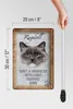 Blechschild Spruch 20x30cm Ragdoll Katze sanft Schild Produktbild-Vorschau 6