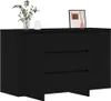 vidaXL Dressoir, zwart, eikenlook, 120 x 41 x 75 cm, Productafbeelding-voorbeeld 3