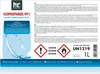 A label for a bottle of Isopropanol 99% with safety warnings and usage instructions in multiple languages. Produktbild-Vorschau