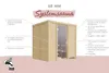 Karibu Sauna Heimsauna Innensauna KALLE 4 68mm Wandstärke Produktbild-Vorschau 5
