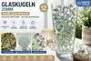 25 Stück Glaskugeln Ø 25 mm klar transparent – Deko Kugeln Produktbild-Vorschau 1