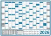 XXL Wandkalender Wandplaner 2026 blau (gerollt) DIN A0 Produktbild-Vorschau 1