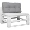 vidaXL Paletový vankúš sivý 80x40x12 cm Látka Náhľad obrázku produktu 3