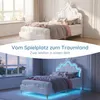 INONEFT Kinderbett 90x190 cm mit LED-Beleuchtung, Produktbild-Vorschau 5