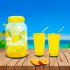 Limonadenspender mit Zapfhahn und 4 Bechern – Produktbild-Vorschau 1