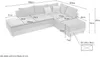 Federkern Ecksofa Doppelbett Dauerschläfer Bettkasten Couch Produktbild-Vorschau 7