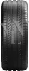 A close-up, top-down view of a car tire tread. Produktbild-Vorschau
