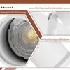 ZMH LED biely stropný reflektor 2 plamene GU10 otočný Náhľad obrázku produktu 5