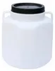 A white plastic barrel with a black lid and handles. Produktbild-Vorschau