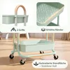 Sekey Rollwagen 35 cm breit Badezimmerregal mit 3 Ebenen Produktbild-Vorschau 2