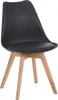 Esszimmerstuhl Schwarze Sitzschale & -Polster Kunstleder Produktbild-Vorschau 1