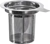A close-up studio shot of a silver stainless steel tea strainer. Anteprima dell’immagine prodotto