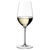 A single glass of white wine on a white background. Produktbild-Vorschau