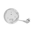 The underside of a white electric kettle with its power cord and plug visible. Produktbild-Vorschau