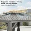 PURPLE LEAF Hardtop Pavillon 4.25x6m wasserdicht winterfest Produktbild-Vorschau 3