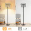 ZMH Stehlampe Schwarz Stehleuchte Glas Standleuchte Produktbild-Vorschau 6