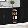 vidaXL Küchenunterschrank Schwarz Eichen-Optik 40 x 44,5 x Produktbild-Vorschau 2