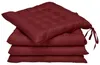 Beautissu Lot de 4 coussins de chaise 40x40 avec rubans Voir les images du produit 1