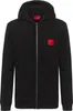 HUGO Daple212 Kapuzenpullover mit Reißverschluss, Schwarz Produktbild-Vorschau 1