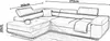 Ecksofa mit schlaffunktion und bettkasten, Sofa L-form, Produktbild-Vorschau 7