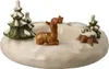 A ceramic Christmas advent candle holder with winter forest figures. Anteprima dell’immagine prodotto