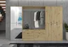 Garderobe Set "Line-Up" Eiche Garderobenschrank mit Spiegel Produktbild-Vorschau 6