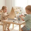 Dwustronna drewniana tablica edukacyjna 2w1 – magnetyczna i Podgląd zdjęcia produktu 7
