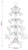 Arbre de Noël en métal vidaXL KUOPIO, 150 cm, acier, blanc Voir les images du produit 6