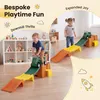 KOMFOTTEU Erweiterbare Kinderachterbahn mit Rutschauto bis Produktbild-Vorschau 4