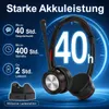 Bluetooth Headset mit Mikrofon & Ladestation, kabelloses Produktbild-Vorschau 2