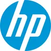 The HP logo is displayed prominently on a blue circular background. Podgląd zdjęcia produktu